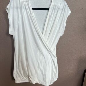 Chic White Wrap Blouse for Women